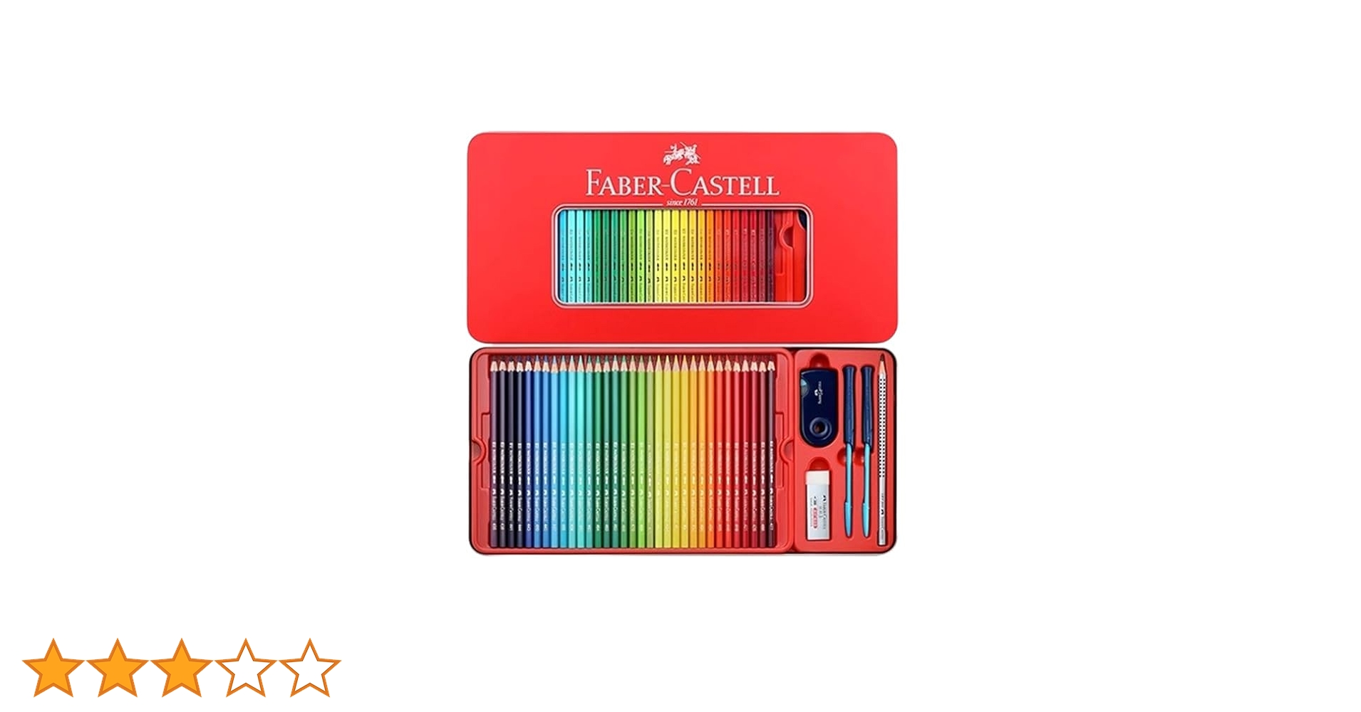 美品Faber-Castell 水彩色鉛筆 100本セット ファーバーカステル 水彩色鉛筆 100色セット TFC-WCP/100C 水性